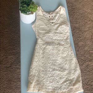 Cream lace dress